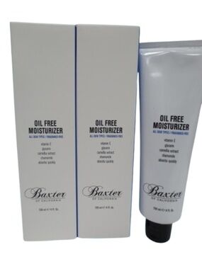 BAXTER OIL FREE MOISTURIZER ALL SKIN TYPES 4 OZ 2PC LOT